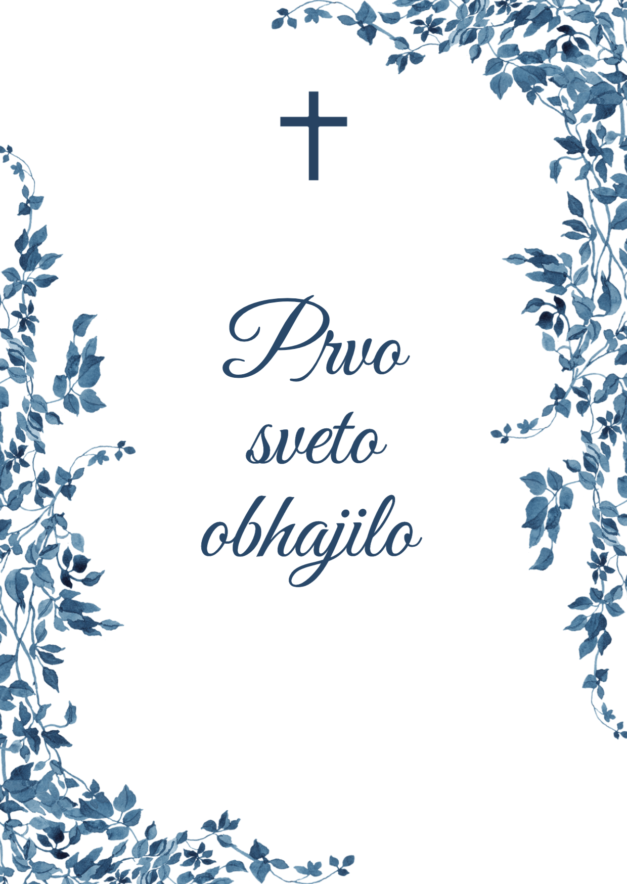 Primer vabila za prvo sveto obhajilo
